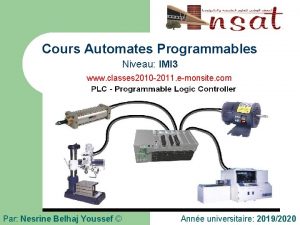 Cours Automates Programmables Niveau IMI 3 www classes