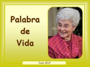 Palabra de Vida Julio 2013 Toda la ley