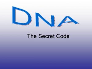 The Secret Code Genes Genes which are sections