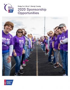 Relay For Life of Liberty County 2020 Sponsorship