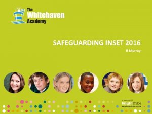 SAFEGUARDING INSET 2016 B Murray Introduction background and