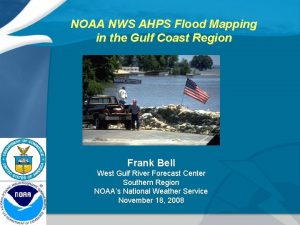 NOAA NWS AHPS Flood Mapping in the Gulf