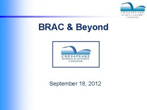 BRAC Beyond September 18 2012 BRAC 2005 and