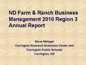 ND Farm Ranch Business Management 2010 Region 3