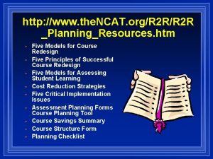 http www the NCAT orgR 2 R PlanningResources