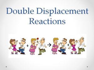 Double Displacement Reactions Lesson Outline Double Displacement Reactions