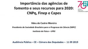 Importncia das agncias de fomento e seus recursos