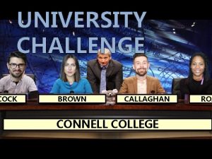 UNIVERSITY CHALLENGE COCK BROWN CALLAGHAN CONNELL COLLEGE ROA