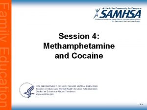 Session 4 Methamphetamine and Cocaine 4 1 Differences