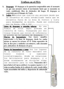 Trficos en el PDA 1 Despegue El despegue