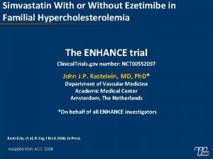 Simvastatin With or Without Ezetimibe in Familial Hypercholesterolemia