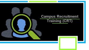 Campus Recruitment Training CRT Topics Covered CRT Aptitude