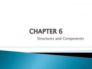 CHAPTER 6 Structures and Components Footing Footing is