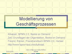 Modellierung von Geschftsprozessen Allweyer BPMN 2 0 Books