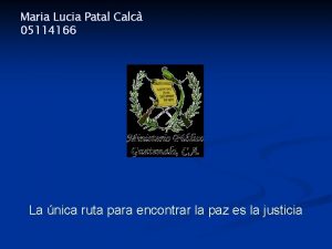 Maria Lucia Patal Calc 05114166 La nica ruta