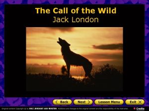 The Call of the Wild Jack London The