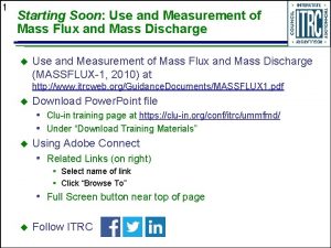 1 Starting Soon Use and Measurement of Mass