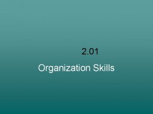 2 01 Organization Skills Types of Tournaments Single