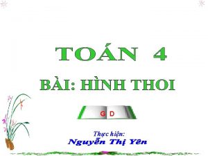 G D Thc hin Ton Hnh thoi B