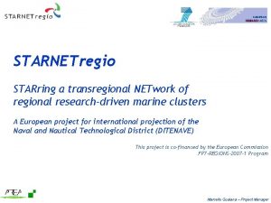 STARNETregio STARring a transregional NETwork of regional researchdriven
