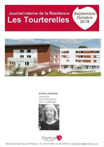 Journal interne de la Rsidence Les Tourterelles Septembre