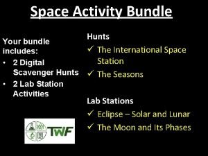 Space Activity Bundle Hunts Your bundle The International
