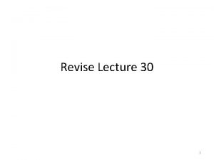 Revise Lecture 30 1 Merchant Banking 2 Merchant