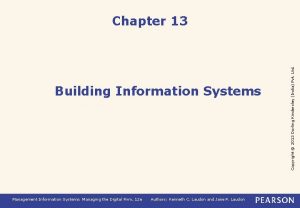 Building Information Systems Management Information Systems Managing the