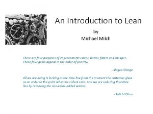 An Introduction to Lean by Michael Milch There
