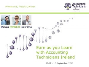 Earn as you Learn with Accounting Technicians Ireland