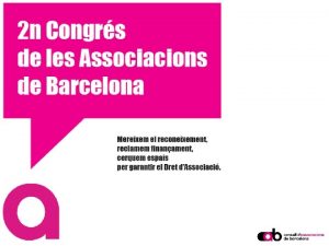 Del primer al segon Congrs de les Associacions