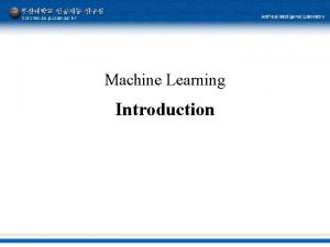 Machine Learning Introduction Machine Learning Tom T Mitchell
