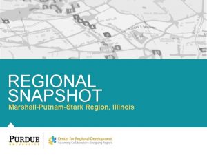 REGIONAL SNAPSHOT MarshallPutnamStark Region Illinois Table of contents