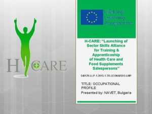 HCARE Launching of Sector Skills Alliance for Training