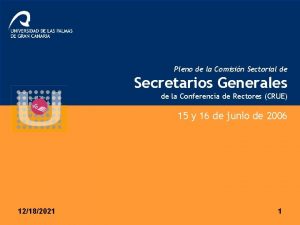 Pleno de la Comisin Sectorial de Secretarios Generales