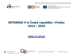 INTERREG VA esk republika Polsko 2014 2020 www