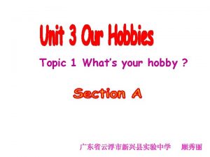Whats your hobby collect stamps walk listen ato