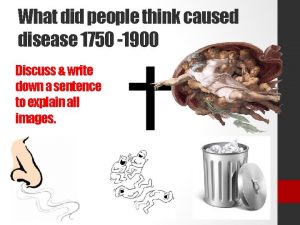 What did people think caused disease 1750 1900