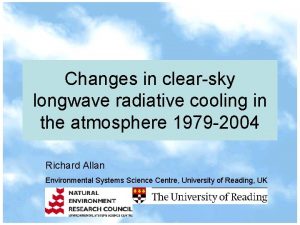 Changes in clearsky longwave radiative cooling in the