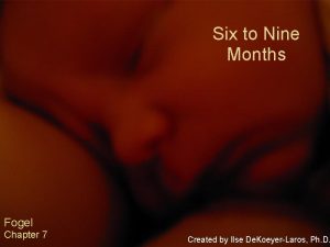 Six to Nine Months Fogel Chapter 7 Created
