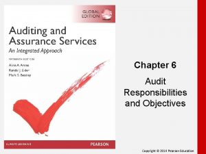 Chapter 6 Audit Responsibilities and Objectives Copyright 2014