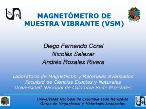 MAGNETMETRO DE MUESTRA VIBRANTE VSM Diego Fernando Coral