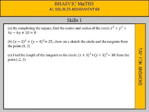 BHASVIC MTHS A 1 DOUBLES ASSIGNMENT 6 B