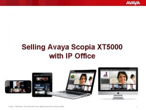 Selling Avaya Scopia XT 5000 with IP Office