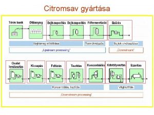 Citromsav gyrtsa Citromsav tptalajkszts s fermentci A citromsav