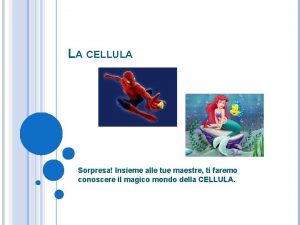 LA CELLULA Sorpresa Insieme alle tue maestre ti