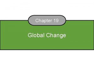 Chapter 19 Global Change Module 62 Global Climate