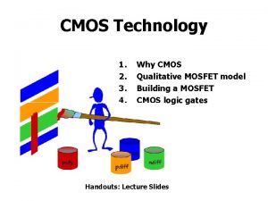 CMOS Technology 1 2 3 4 Why CMOS