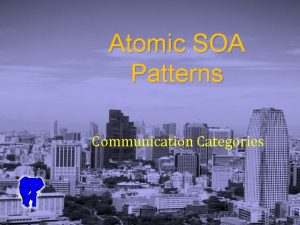 Atomic SOA Patterns Communication Categories Logosworld SOA City