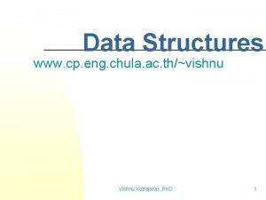 Data Structures www cp eng chula ac thvishnu